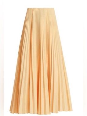 A.L.C. Pleated Maxi Skirt in yellow